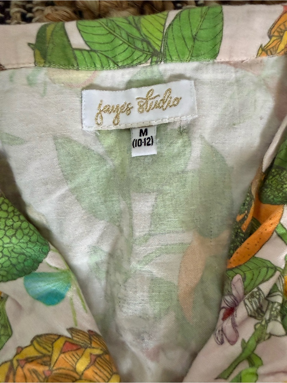Women's Cotton Poplin PJ Set, Size Medium - Picture 4 of 4